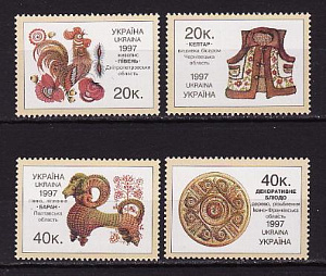 Украина _, 1997, Декоративно-прикладное искусство, Народные промыслы, 4 марки